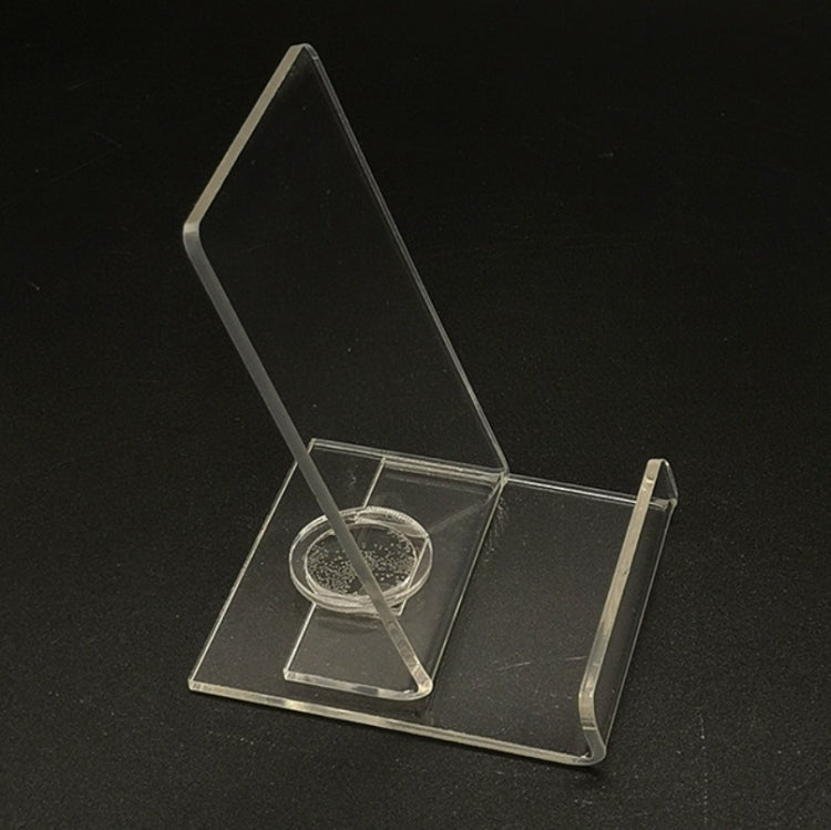 10 PCS Acrylic Transparent Rotatable Mobile Phone Display Stand(6.8x7.8x10cm)