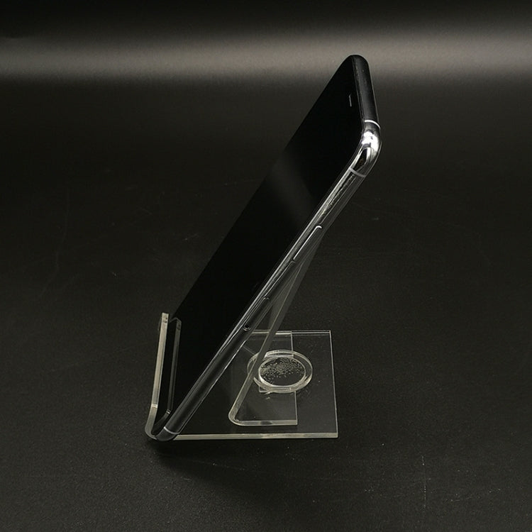 10 PCS Acrylic Transparent Rotatable Mobile Phone Display Stand(6.8x7.8x10cm)