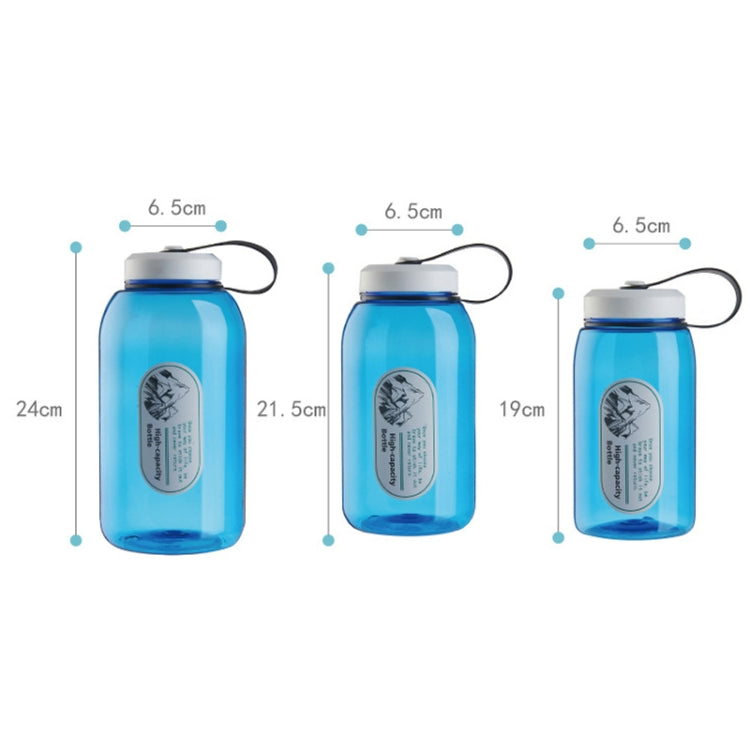 2 PCS Large-Capacity Sports Kettle Portable Plastic Transparent Water Cup, Random Colors Dleivery, Capacity: 1500ml