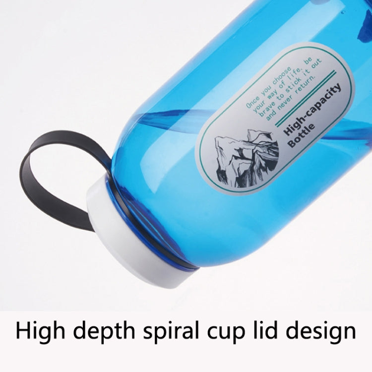 2 PCS Large-Capacity Sports Kettle Portable Plastic Transparent Water Cup, Random Colors Dleivery, Capacity: 1500ml