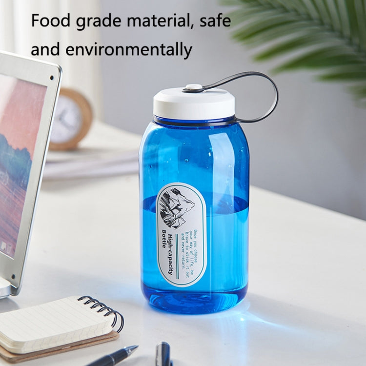 2 PCS Large-Capacity Sports Kettle Portable Plastic Transparent Water Cup, Random Colors Dleivery, Capacity: 1500ml
