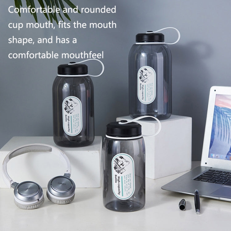 2 PCS Large-Capacity Sports Kettle Portable Plastic Transparent Water Cup, Random Colors Dleivery, Capacity: 1500ml