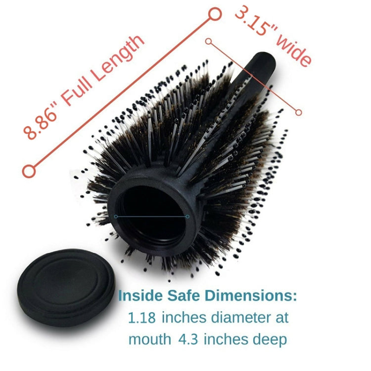 H3005 Plastic Portable Medicine Box With Roller Comb Storage Box(Mute Black)