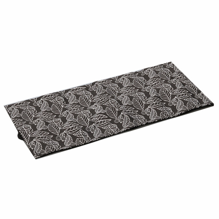 72 Holes Black Leaf Canvas Printing Pen Curtain Large Capacity Roll Pen Bag Sketch Color Lead Pen Bag