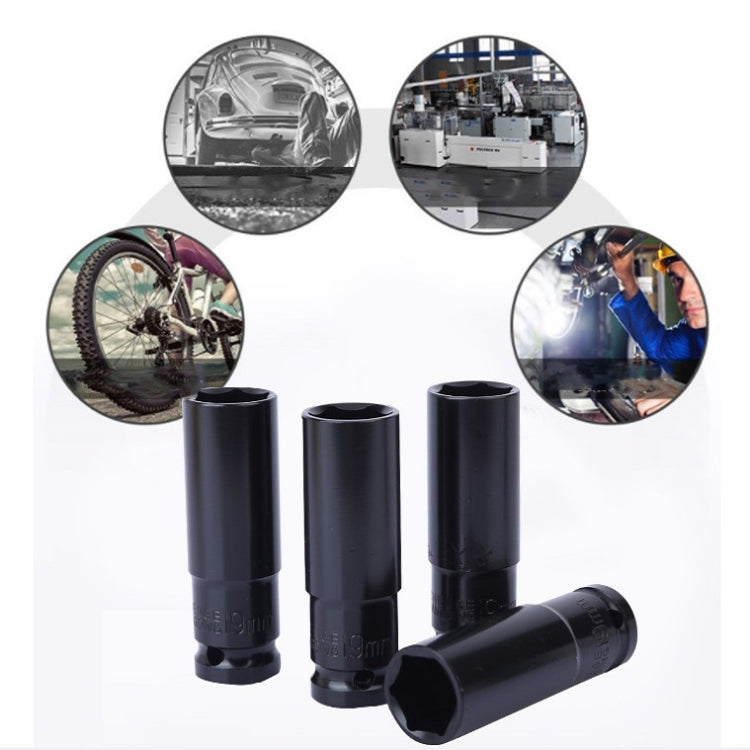 4 PCS 1/2 Electric Wrench Hexagonal Extension Socket, Specification: 21x200mm Long