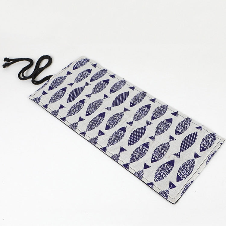 72 Holes Saury Hand Canvas Pen Curtain Color Lead Roller Pen Bag Storage Stationery Box