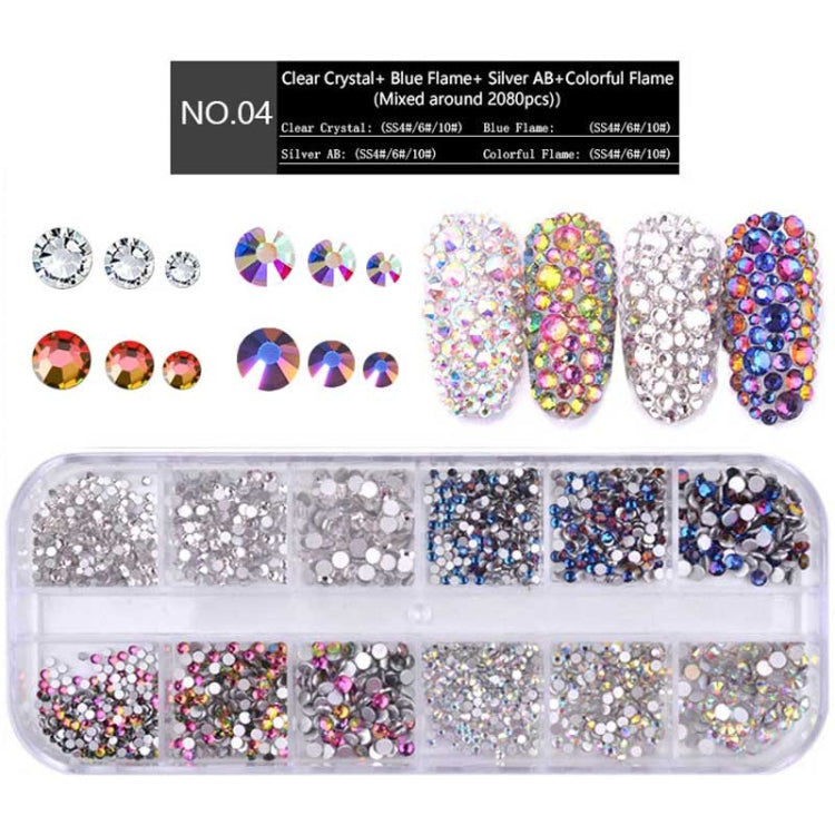Nail Flat-back AB Crystal Strass 3D Charm Gems DIY Manicure Nail Art Decorations