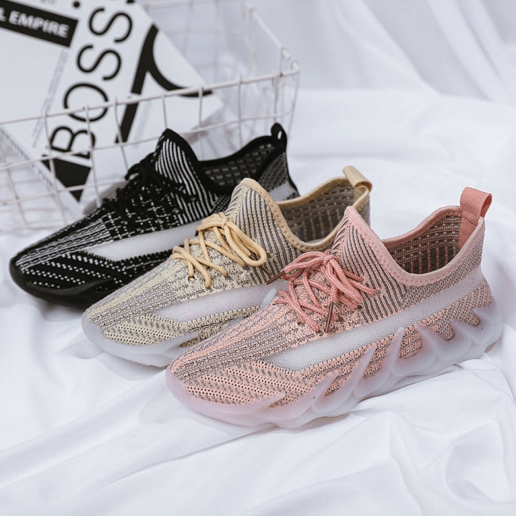 ZM-80 Women Breathable Casual Shoes Women Flying Weave Sports Shoes, Size: 40