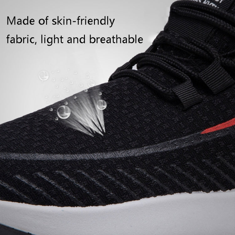 JZ-1 Breathable Men Shoes Flying Weaving Soft Sole Sports Shoes, Size: 36