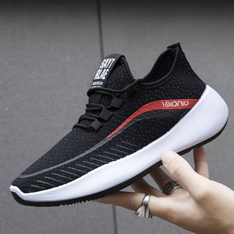 JZ-1 Breathable Men Shoes Flying Weaving Soft Sole Sports Shoes, Size: 43