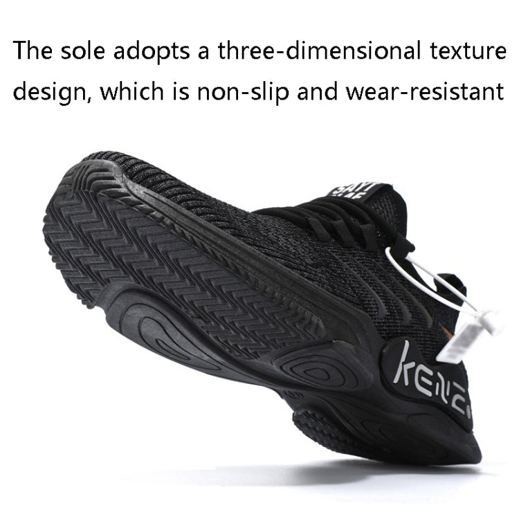 Male Sports Shoes Breathable Flying Weave Mesh Casual Shoes, Size: 40