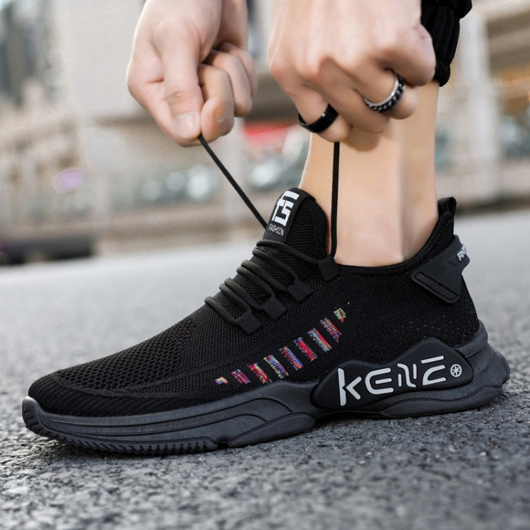 Male Sports Shoes Breathable Flying Weave Mesh Casual Shoes, Size: 41