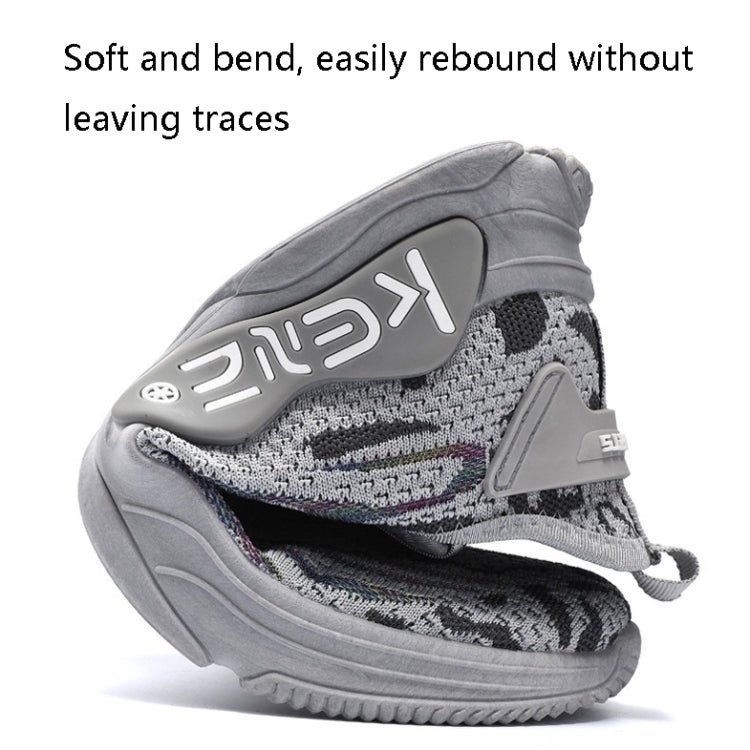Male Sports Shoes Breathable Flying Weave Mesh Casual Shoes, Size: 45