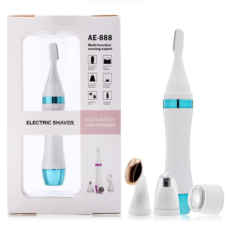 4 In 1 Electric Shaver Home Eyebrow Knife Massage Import Cleansing Instrument
