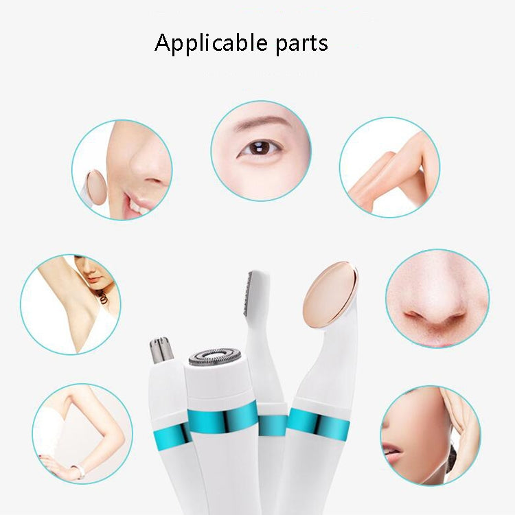 4 In 1 Electric Shaver Home Eyebrow Knife Massage Import Cleansing Instrument