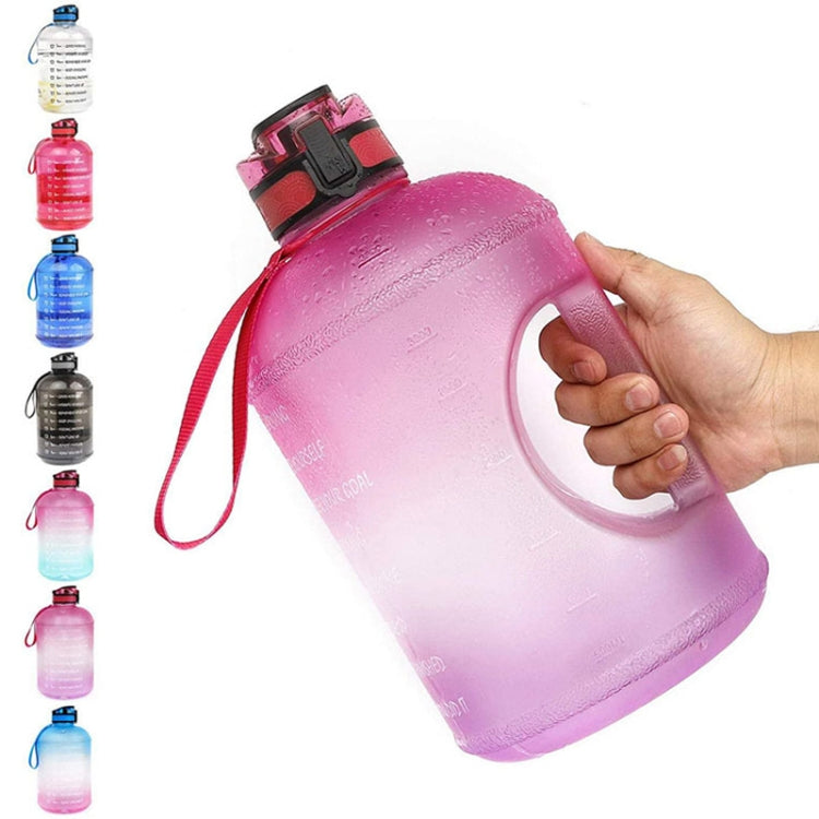TT-T585 1 Gallon / 3.78L Sports Kettle Large Capacity Gradient Color Plastic Space Bottle, Colour: Transparent