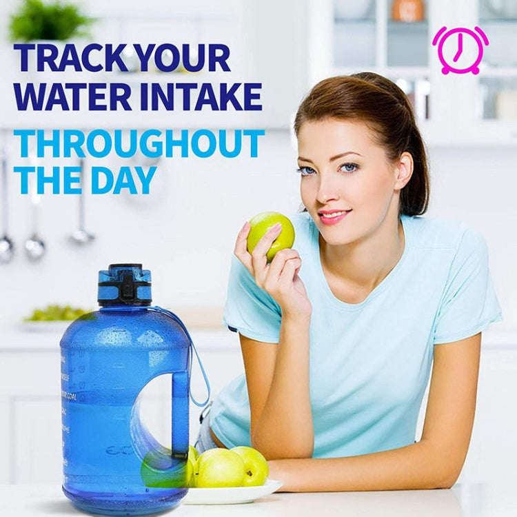 TT-T585 1 Gallon / 3.78L Sports Kettle Large Capacity Gradient Color Plastic Space Bottle, Colour: Transparent