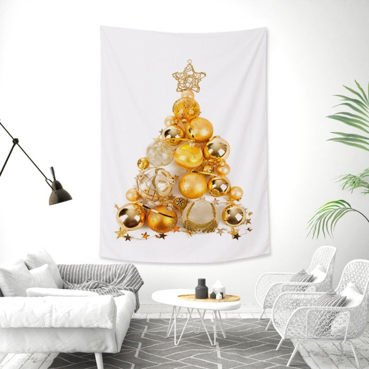 Rectangular Christmas Tree Peach Skin Tapestry Mural Christmas Decoration Tapestry, Size: 100x150cm