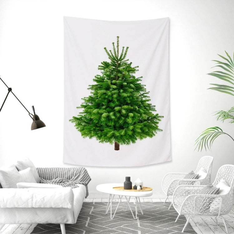 Rectangular Christmas Tree Peach Skin Tapestry Mural Christmas Decoration Tapestry, Size: 145x215cm