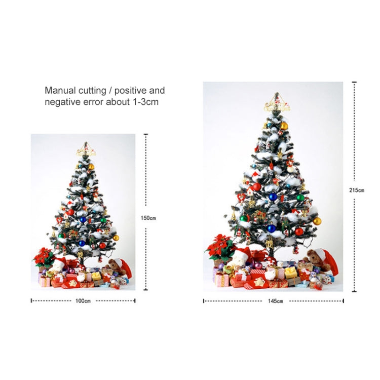 Rectangular Christmas Tree Peach Skin Tapestry Mural Christmas Decoration Tapestry, Size: 145x215cm