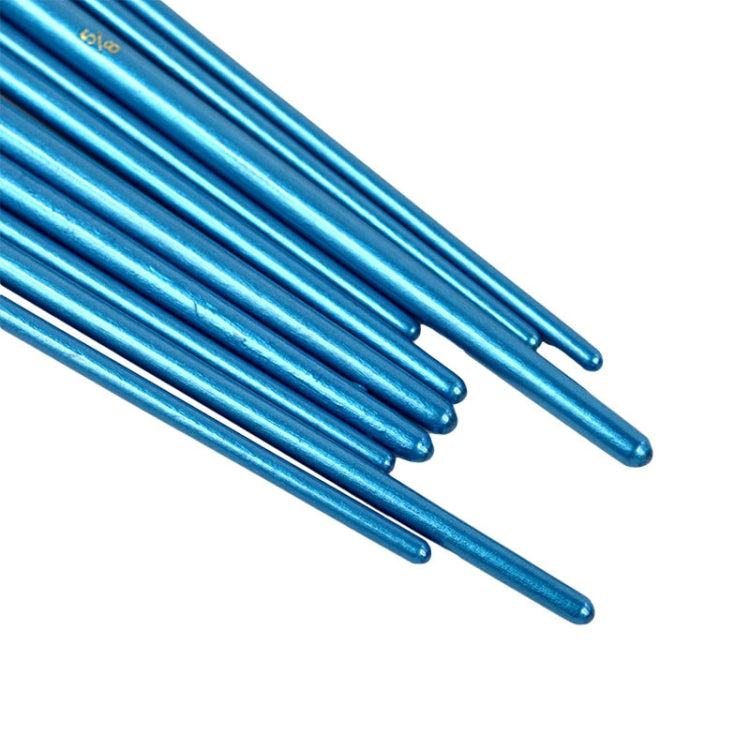 2 Packs Nylon Pearlescent Round Head Watercolor Acrylic Hook Line Brush(Blue)