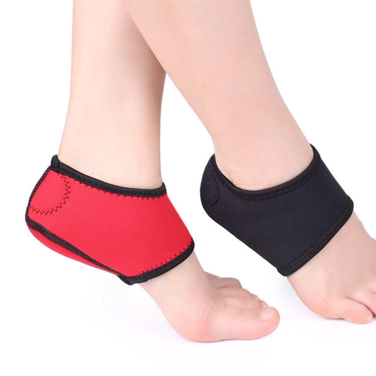 3 Pairs Black And Red Heel Socks Heel Protector Ankle Protection And Warm Foot Cover, Size: S(Black)