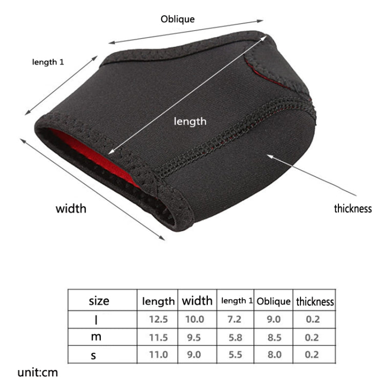 3 Pairs Black And Red Heel Socks Heel Protector Ankle Protection And Warm Foot Cover, Size: S(Black)