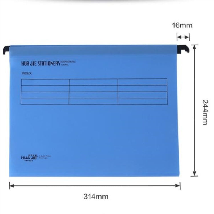 12 PCS Office A4 Size Reinforced Hanging Clip Plastic Folder