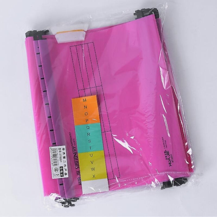 12 PCS Office A4 Size Reinforced Hanging Clip Plastic Folder