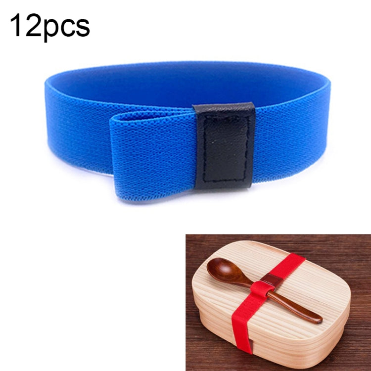 12pcs Lunch Box Straps High Elastic Double-Layer Fixed Paste Belt