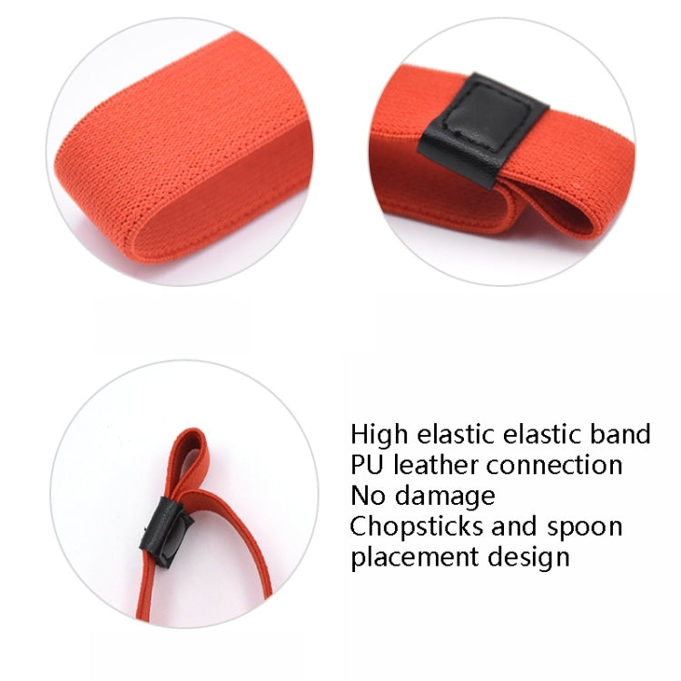 12pcs Lunch Box Straps High Elastic Double-Layer Fixed Paste Belt