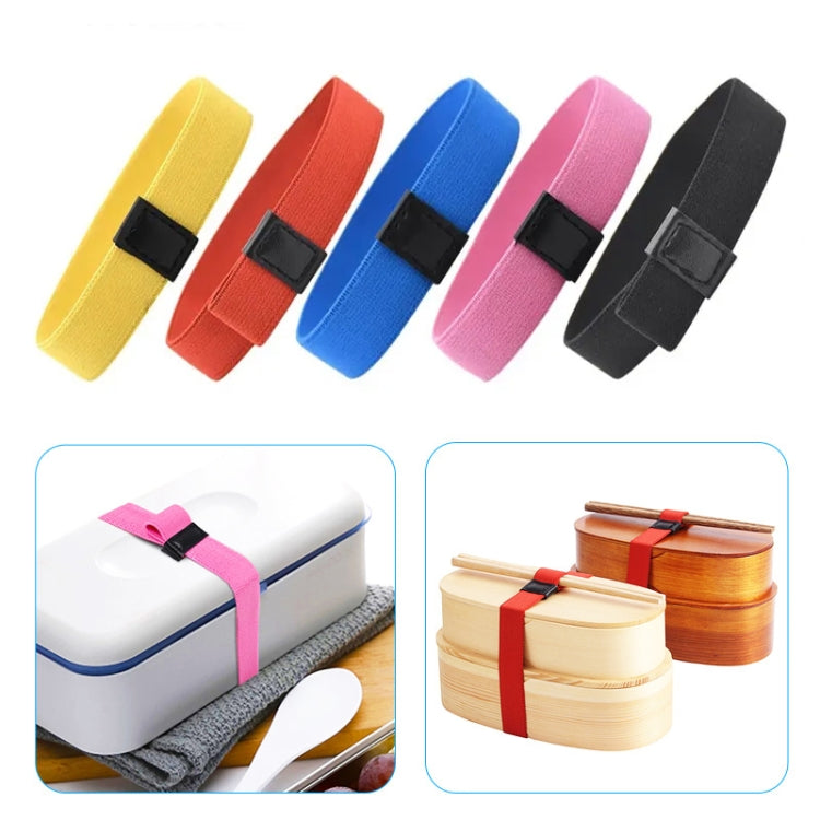 12pcs Lunch Box Straps High Elastic Double-Layer Fixed Paste Belt