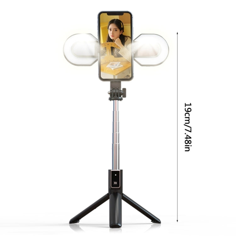 P40S-M Rotating Horseshoe Lamp Led Double Fill Light Bluetooth Selfie Stick Anchor Live Broadcast Bracket
