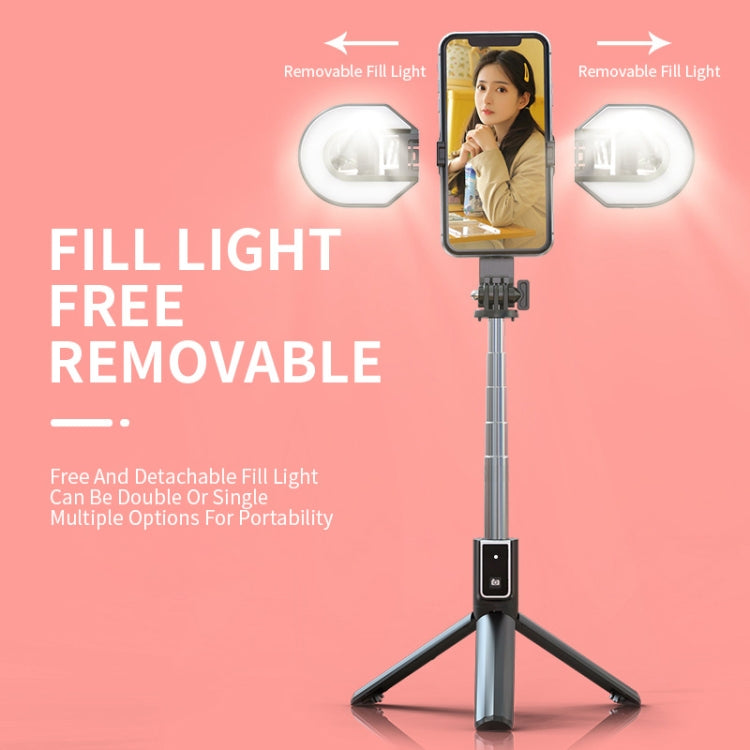P40S-M Rotating Horseshoe Lamp Led Double Fill Light Bluetooth Selfie Stick Anchor Live Broadcast Bracket