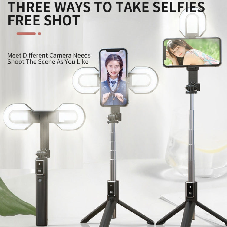 P40S-M Rotating Horseshoe Lamp Led Double Fill Light Bluetooth Selfie Stick Anchor Live Broadcast Bracket