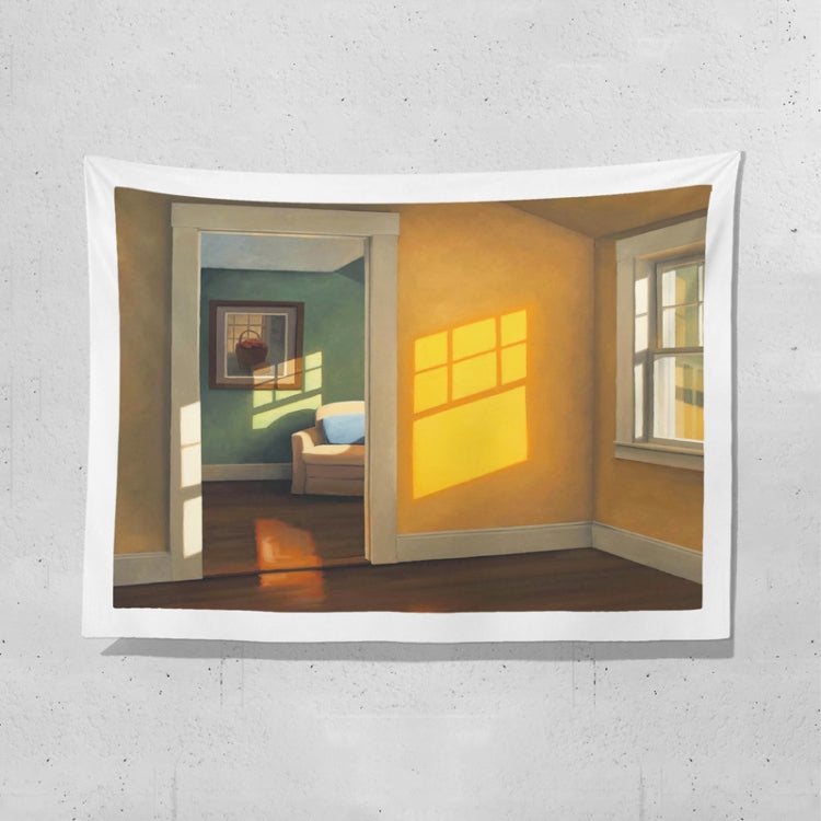 Sea View Window Background Cloth Fresh Bedroom Homestay Decoration Wall Cloth Tapestry, Size: 200x150cm