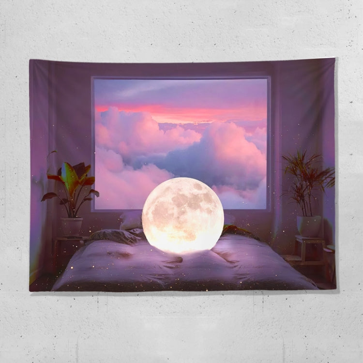 Sea View Window Background Cloth Fresh Bedroom Homestay Decoration Wall Cloth Tapestry, Size: 200x150cm
