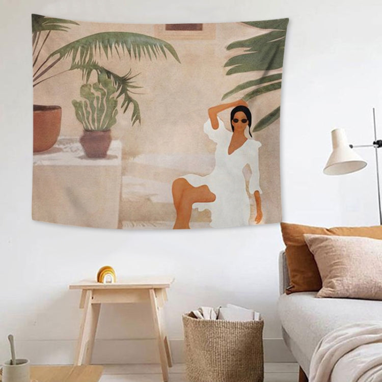 Fabric Tapestry Exaggerated Abstract Style Hanging Background Covering Cloth, Size: 150x130cm