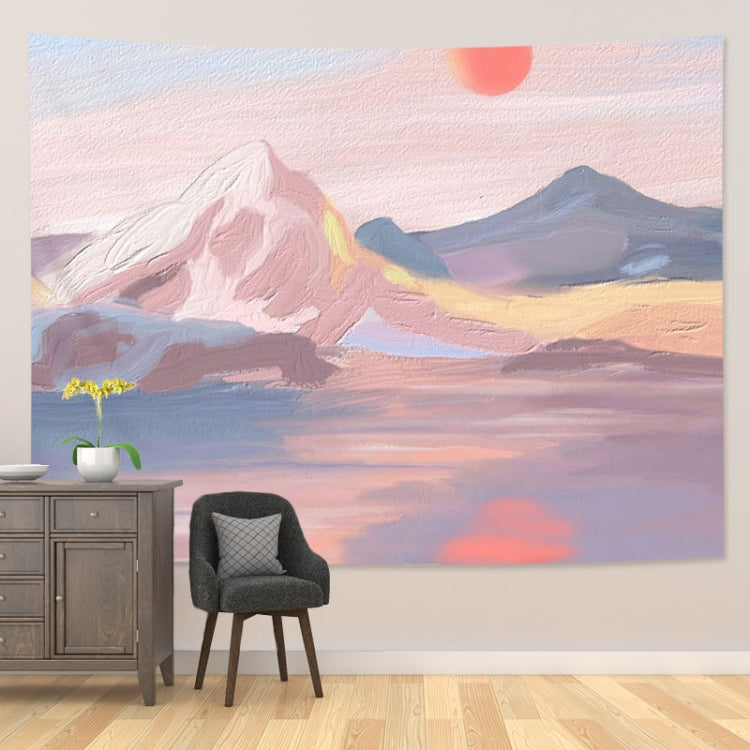 Girl Heart Oil Painting Wallpaper Background Cloth Room Decoration Hanging Cloth, Size: 150x100cm