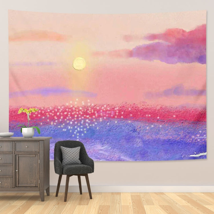 Girl Heart Oil Painting Wallpaper Background Cloth Room Decoration Hanging Cloth, Size: 150x100cm