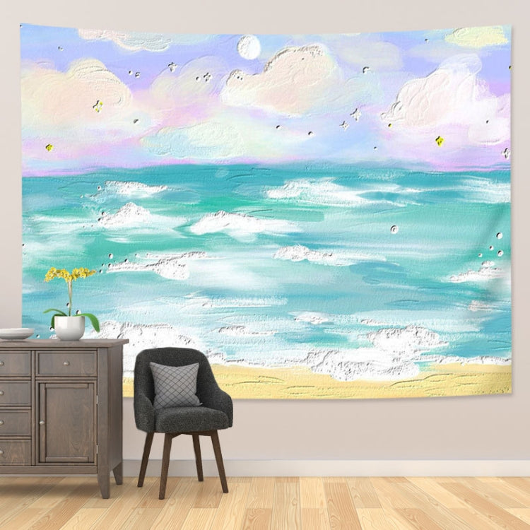 Girl Heart Oil Painting Wallpaper Background Cloth Room Decoration Hanging Cloth, Size: 150x100cm