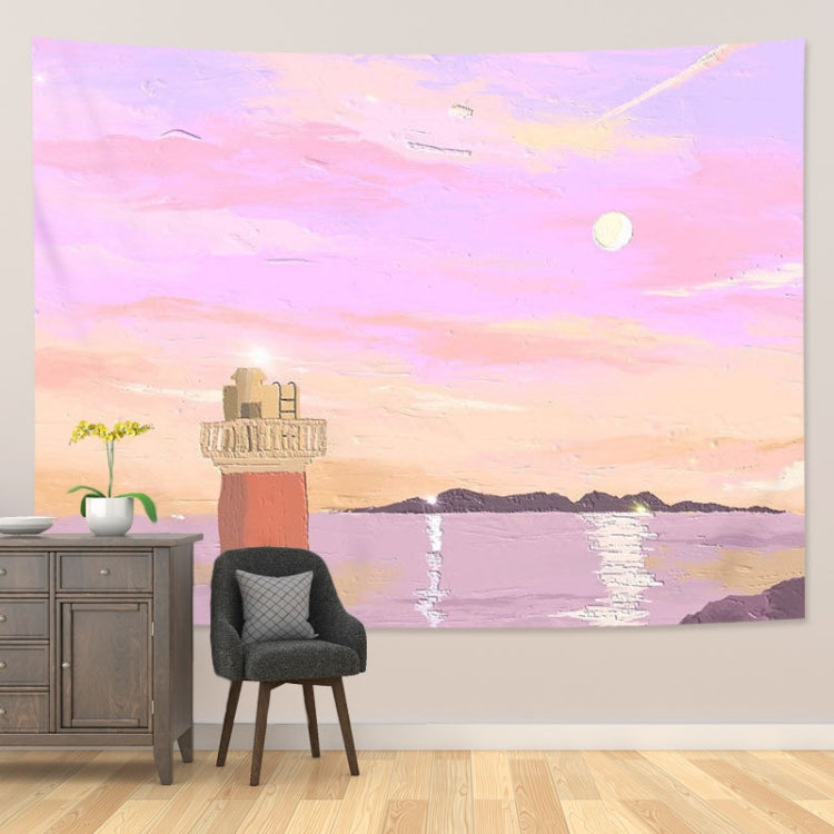 Girl Heart Oil Painting Wallpaper Background Cloth Room Decoration Hanging Cloth, Size: 150x100cm