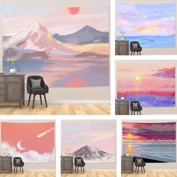 Girl Heart Oil Painting Wallpaper Background Cloth Room Decoration Hanging Cloth, Size: 150x100cm