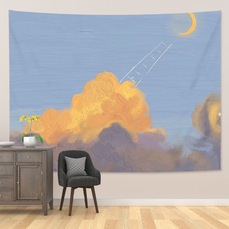 Girl Heart Oil Painting Wallpaper Background Cloth Room Decoration Hanging Cloth, Size: 150x130cm