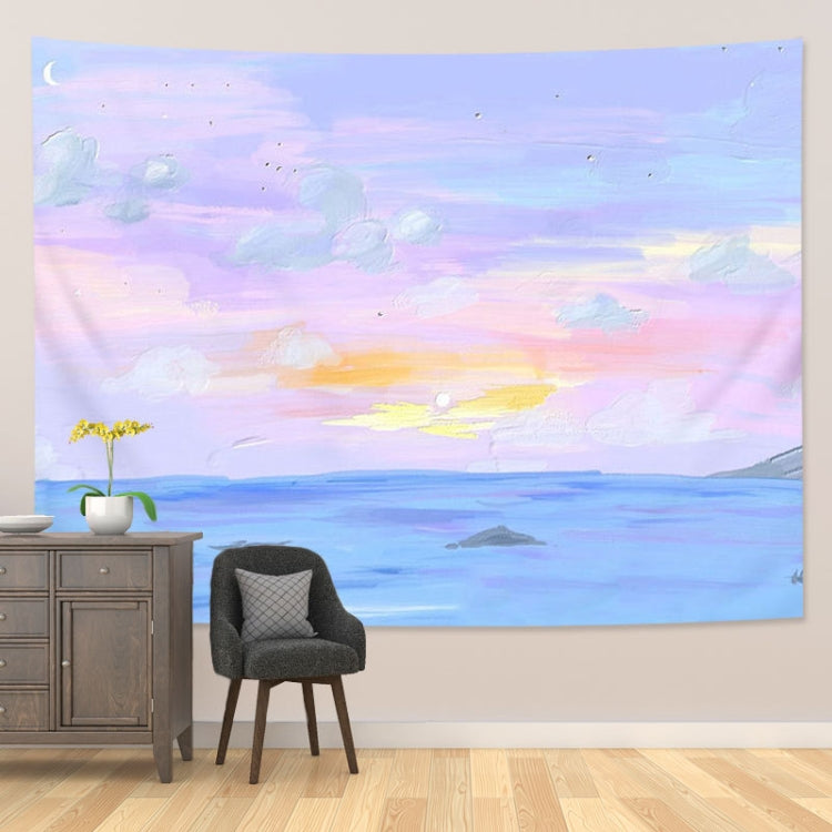 Girl Heart Oil Painting Wallpaper Background Cloth Room Decoration Hanging Cloth, Size: 200x150cm