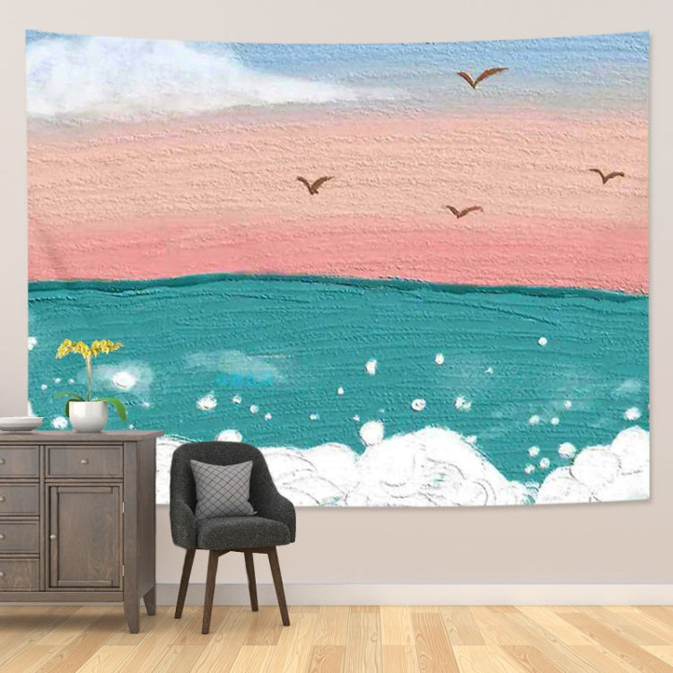 Girl Heart Oil Painting Wallpaper Background Cloth Room Decoration Hanging Cloth, Size: 200x150cm