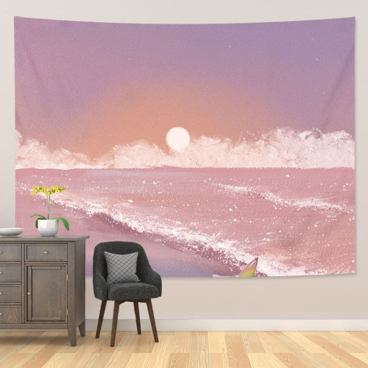 Girl Heart Oil Painting Wallpaper Background Cloth Room Decoration Hanging Cloth, Size: 200x150cm