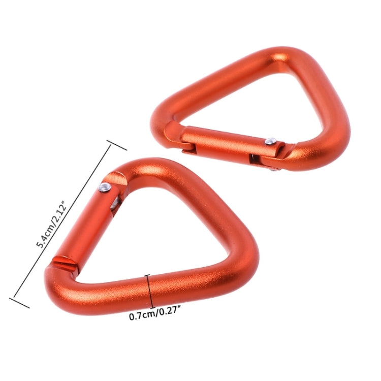 10PCS Triangle Carabiner Outdoor Camping Hiking Keychain Snap Clip Hook Kettle Buckle Carabiner Accessories