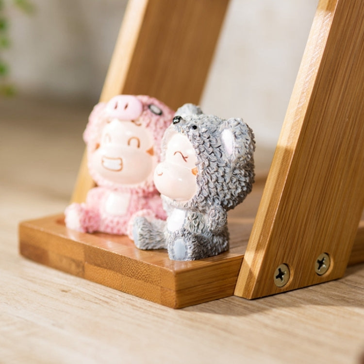 2 piece Plant Shelves Flower Display Stand Bamboo Display Stand Wood Shelf Storage Rack Outdoor Holder Flower Garden Rack Stand