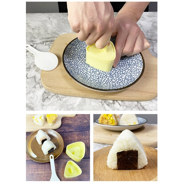 2 Packs Children Seaweed Rice Ball Mold Sushi Triangle Rice Ball DIY Tool Set
